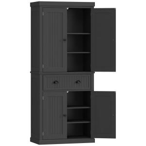 Armoire de cuisine 4 portes tiroir étagères réglables bois…