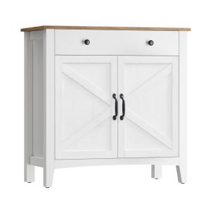 Armoire de cuisine avec tiroirs et portes 40x80x80cm blanc…