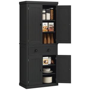 Armoire de cuisine buffet 4 portes étagères réglables et ti…