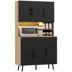 Armoire de cuisine haute lumière LED RGB panneau de particu…