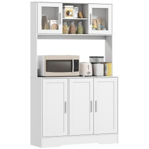 Armoire de cuisine scandinave portes vitrées et plan de tra…