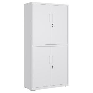 Armoire de garage à 5 étagères avec 4 portes 2 serrures gri…