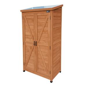 Armoire de jardin, 3 étagères, bois FSC, marron café, 85 x…