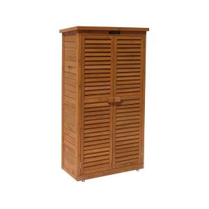 Armoire de jardin bois  marron 87 x 46 x 160 cm