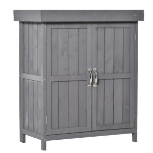 Armoire de jardin double porte bois massif sapin