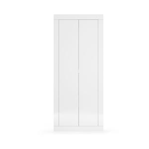 Armoire de rangement avec 2 portes - H187 cm - Blanc