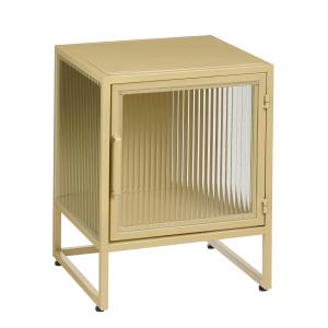 Armoire de rangement avec portes en métal beige 38x35x50