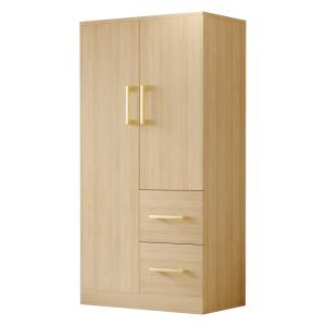 Armoire de Rangement en Bois avec Portes, Tiroirs