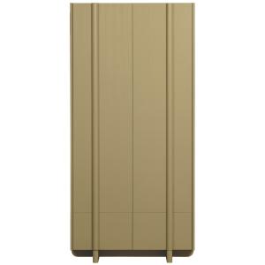 Armoire de rangement en bois de chêne mousse verte