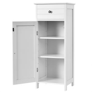 Armoire de rangement pour salle de bain blanc 35x30x87cm