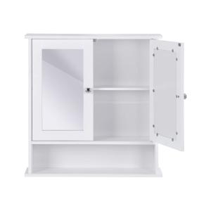 Armoire de salle de bain murale blanche avec miroir 56 x 13…