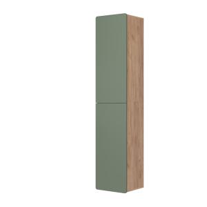 Armoire de salle de bain Verte/Chêne doré 36,6x171,6 cm