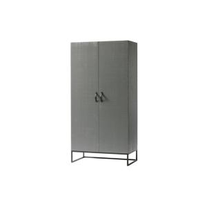 Armoire design en bois et métal 100x53x195cm