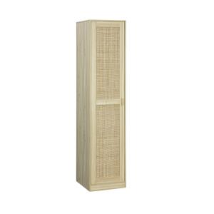 Armoire dressing cannage et effet bois, garde-robe