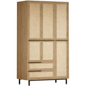 Armoire en aggloméré et effet cannage