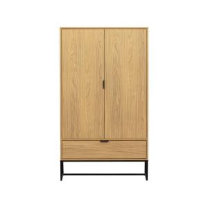 Armoire en bois 2 portes 85x36x149cm