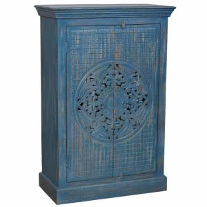 Armoire en bois 80x40x120 bleu