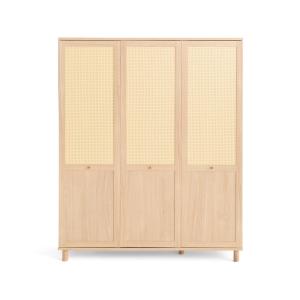 Armoire en bois contemporain 165 cm bois