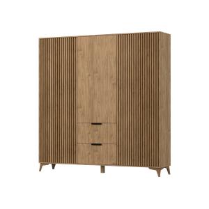 Armoire en bois contemporain 185 cm bois