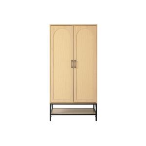 Armoire en bois contemporain 80 cm bois / noir