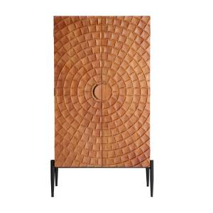 Armoire en bois de frêne marron 76x38x146 cm