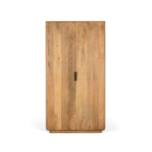 Armoire en bois de manguier aux coins arrondis