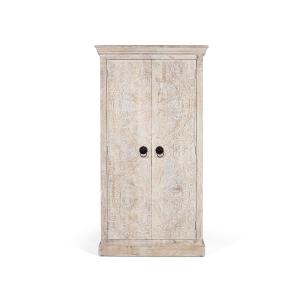 Armoire en bois de manguier avec portes sculptées de style…