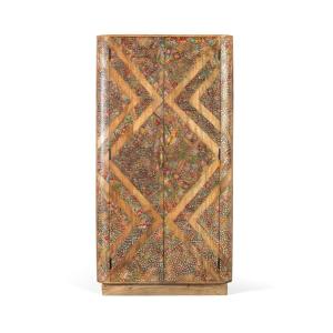 Armoire en bois de manguier massif à deux portes 170 cm