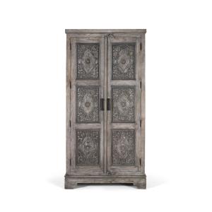 Armoire en bois de manguier massif avec beaucoup d'espace