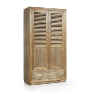 Armoire en bois de mindi beige 7 tiroirs et 4 espaces H 200…