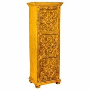 Armoire en bois jaune 53x40x149h