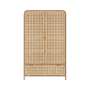 Armoire en bois massif de pin et de teck