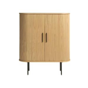 Armoire en chêne et métal 118cm naturel