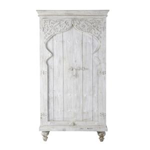 Armoire en manguier blanche L 102 cm