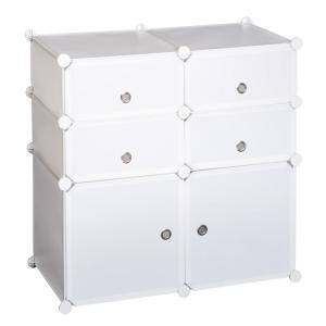 Armoire étagère à chaussures 75L x 37l x 73H cm blanc
