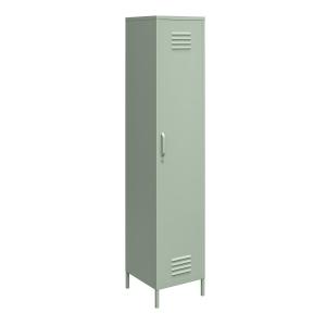 Armoire haute avec 1 porte en métal vert