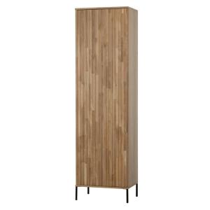 Armoire haute en bois de chêne 5 étages