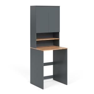 Armoire machine à laver 2 pièces avec étagère Anthracite 68…
