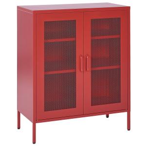 Armoire métal rouge