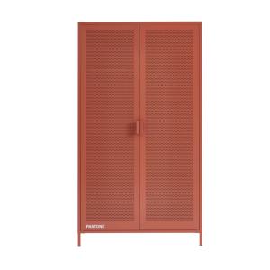 Armoire métal terracotta 2 portes