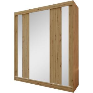 Armoire miroir et tiroirs, 180x216, Artisan