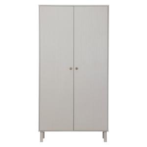 Armoire moderne 2 portes en bois massif 100x53x195cm