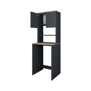 Armoire Multi-usage 2 Portes Bois Noyer Marron