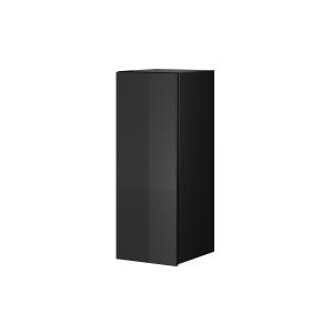 Armoire murale 1 porte noire