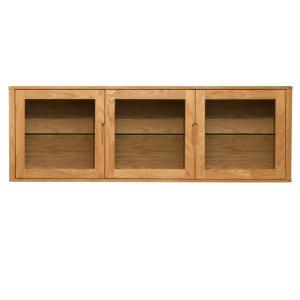 Armoire murale 3 portes effet bois chêne massif