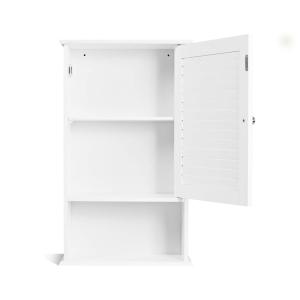 Armoire murale de salle de bain blanche 42x17x70 cm