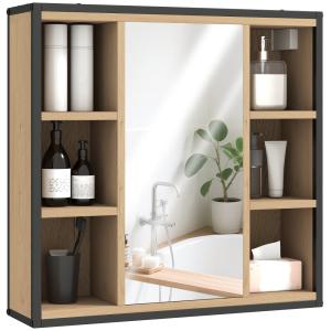 Armoire murale salle de bain avec miroir 6 compartiments ou…