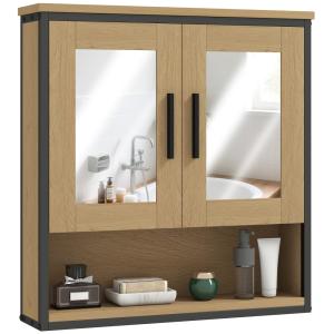 Armoire murale salle de bain avec miroir compartiment ouver…
