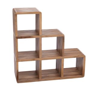 Armoire ouverte Calopsite marron en bois