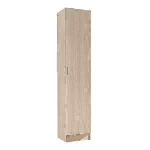 Armoire polyvalente 1 porte effet bois beige 37x37 cm